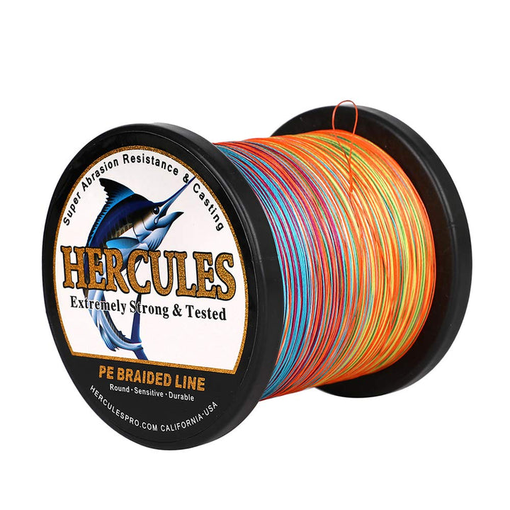 HERCULES Super Cast 100m - 2000m Yards Geflochtene Angelschnur 10lb - 300lb Test für Salzwasser Süss
