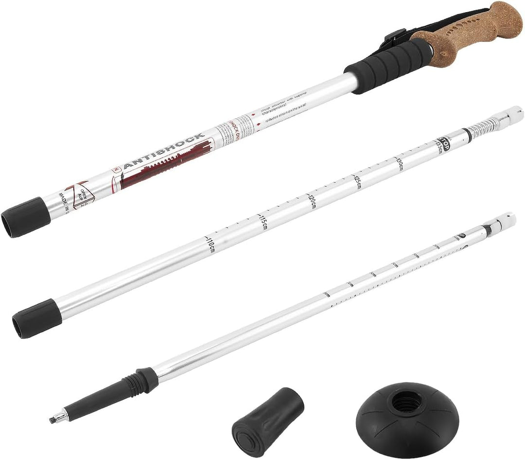 MidGard Nordic Walking Stock Teleskop Antischock Wanderstöcke aus Aluminiumlegierung mit Korkgriff &