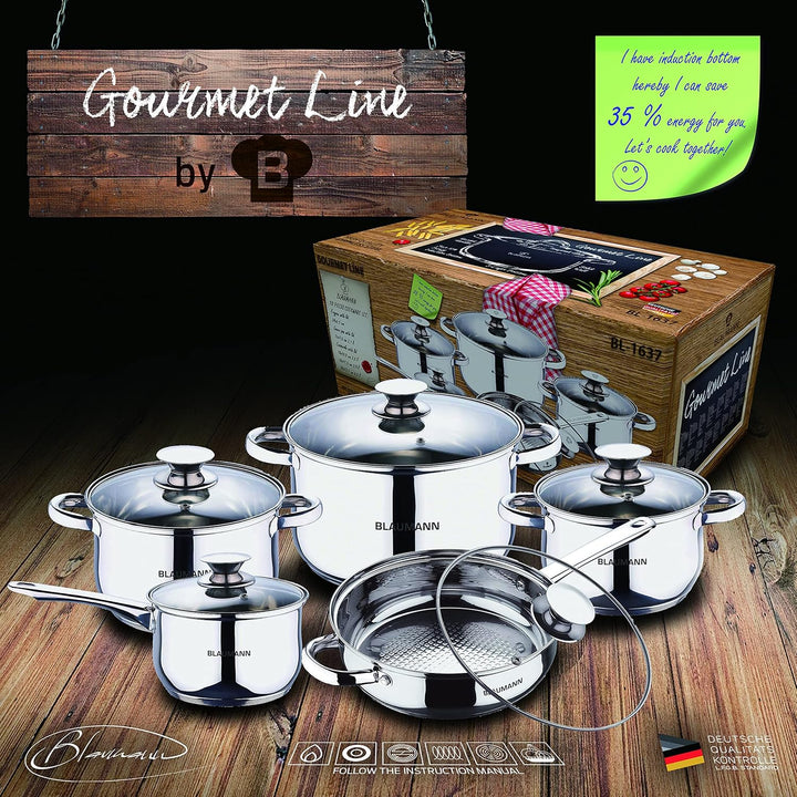Blaumann Töpfe und Pfannen 10 tlg. Set Jumbo Gourmet Line