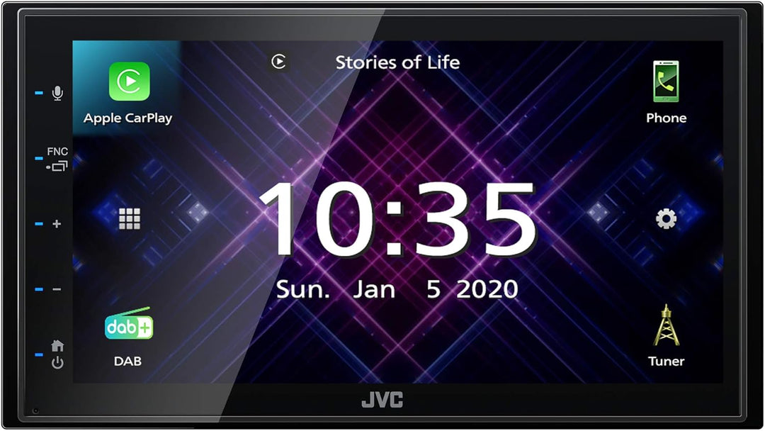 JVC KW-M565DBT - ohne Laufwerk, Apple CarPlay, Android Auto, 17,3 cm kapazitiver Touchscreen, DAB+/U