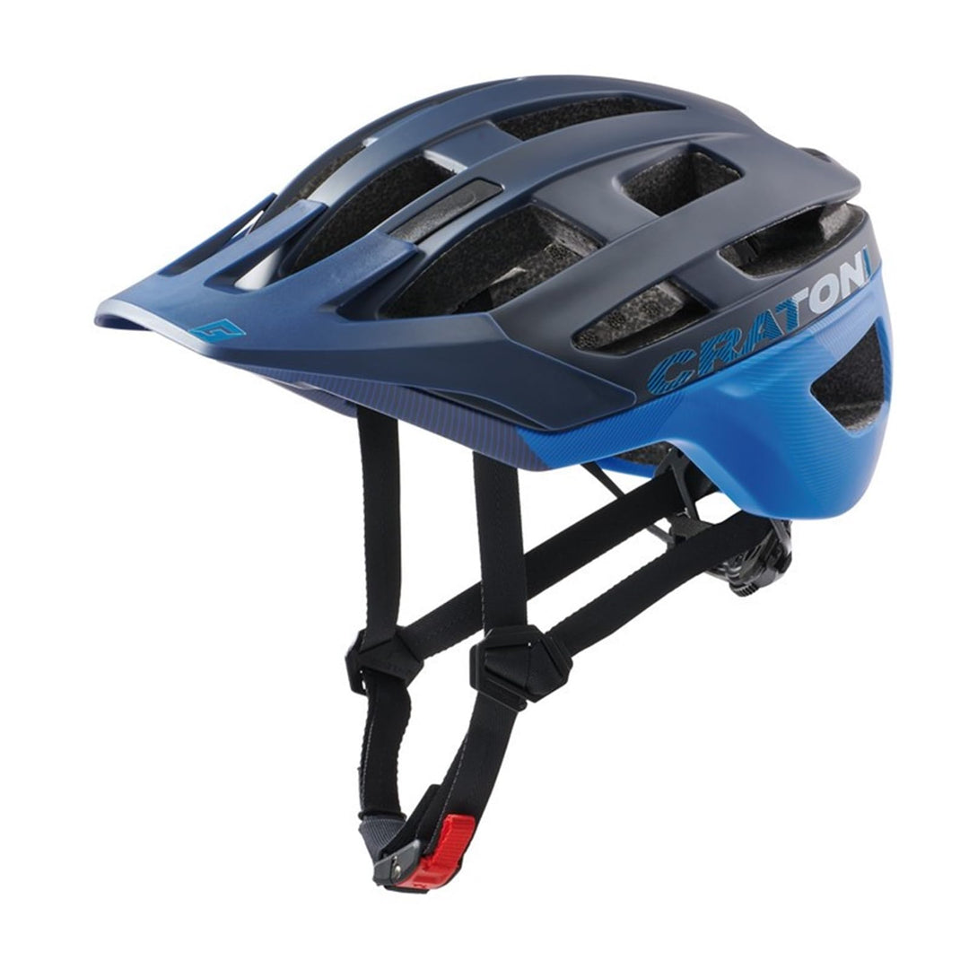 Cratoni Helmets AllRace Fahrradhelm, Schwarz-Blau, M-L 56-61