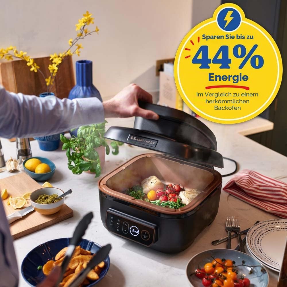 Russell Hobbs Heissluftfritteuse XL Multi [5,5L|AirFryer &amp; Grill &amp; Multikocher] SatisFry (spülmaschi
