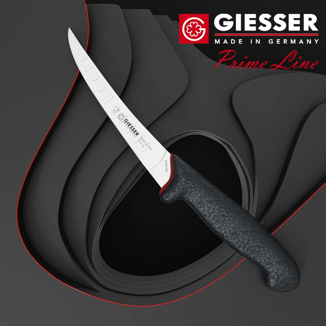 Giesser seit 1776 - Made in Germany - Ausbeinmesser rutschfest PrimeLine, 15 cm Klinge mit Kullen, s
