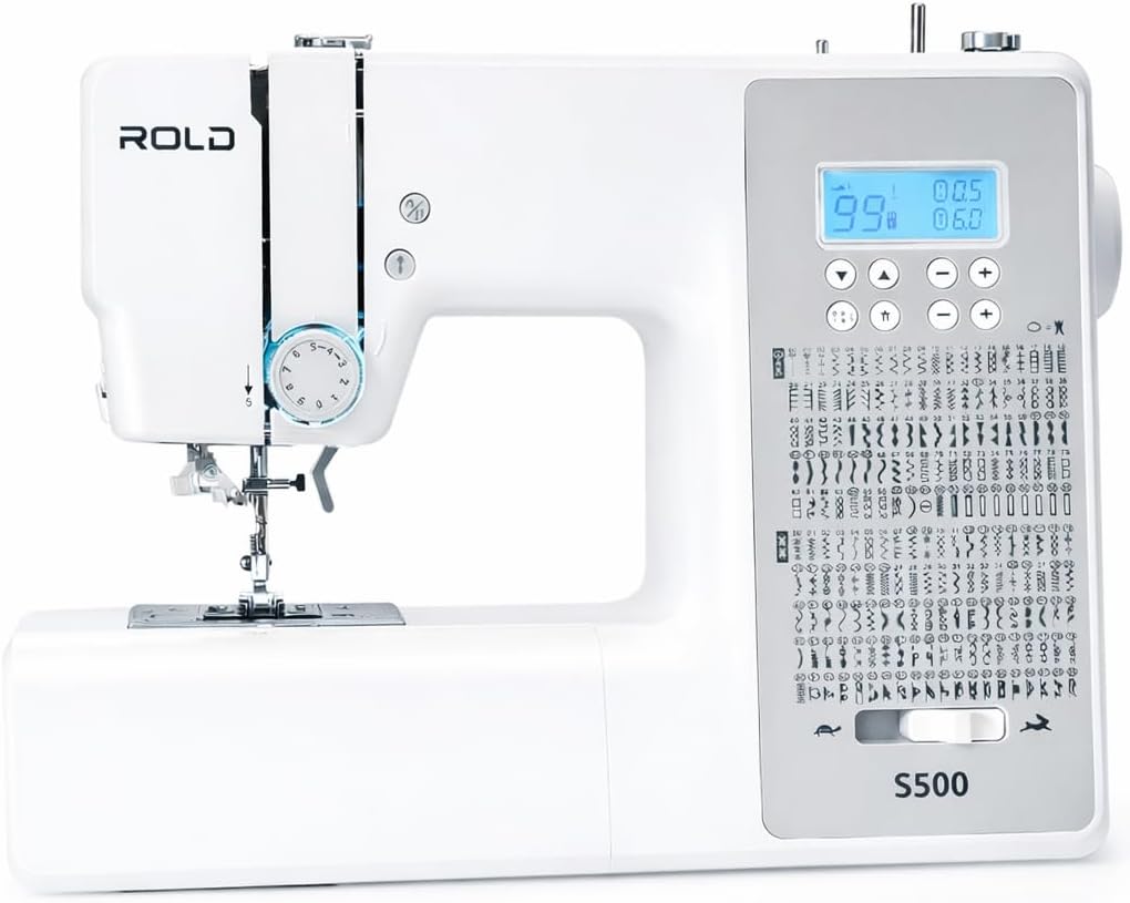Rold S500 Computer Nähmaschine mit 300 Stichen zum Nähen aller Arten von Stoffen | Freiarm Computer-