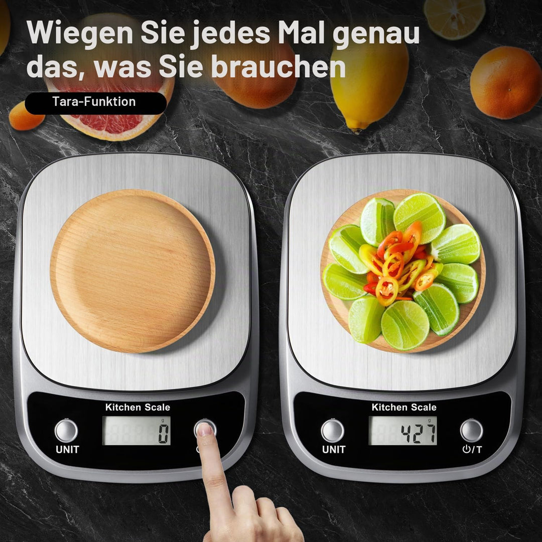 Lebensmittel Küchenwaage Digital Gewicht Gramm und Oz, Professionelle digitale Küche Lebensmittelwaa