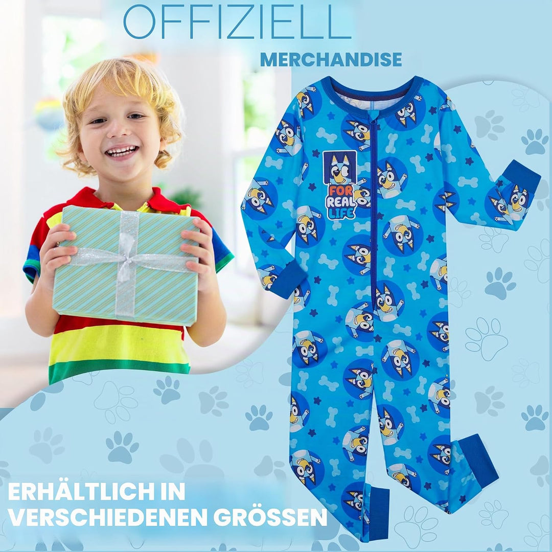 BlueY Mädchen Jumpsuit mit Bündchen an Ärmeln und Knöcheln, Warmer Schlafanzug Kinder, Kinder, 18-24
