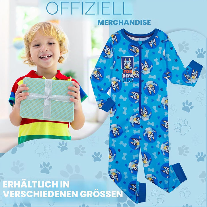 BlueY Mädchen Jumpsuit mit Bündchen an Ärmeln und Knöcheln, Warmer Schlafanzug Kinder, Kinder, 18-24