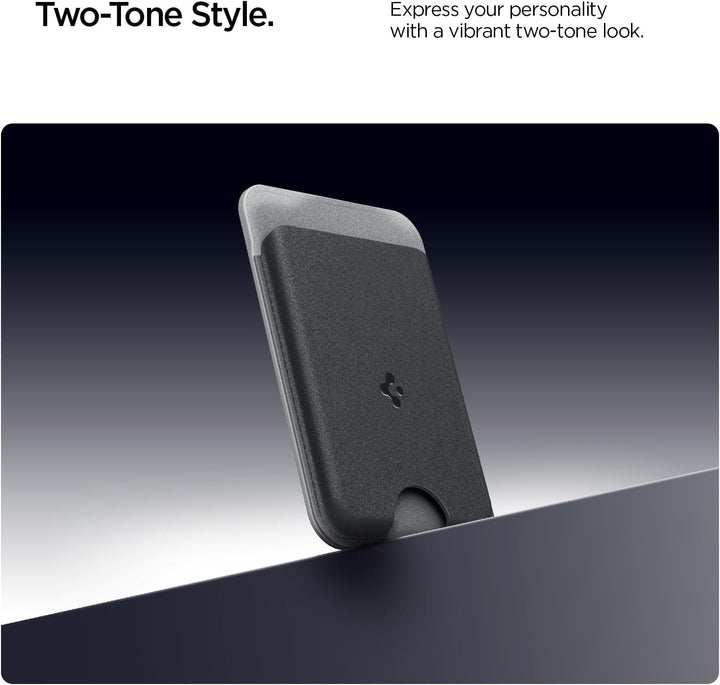Caseology Nano Pop Magnetic Wallet [Kraftvolle Doppelstruktur] Rutschfester Silikon und magnetischer