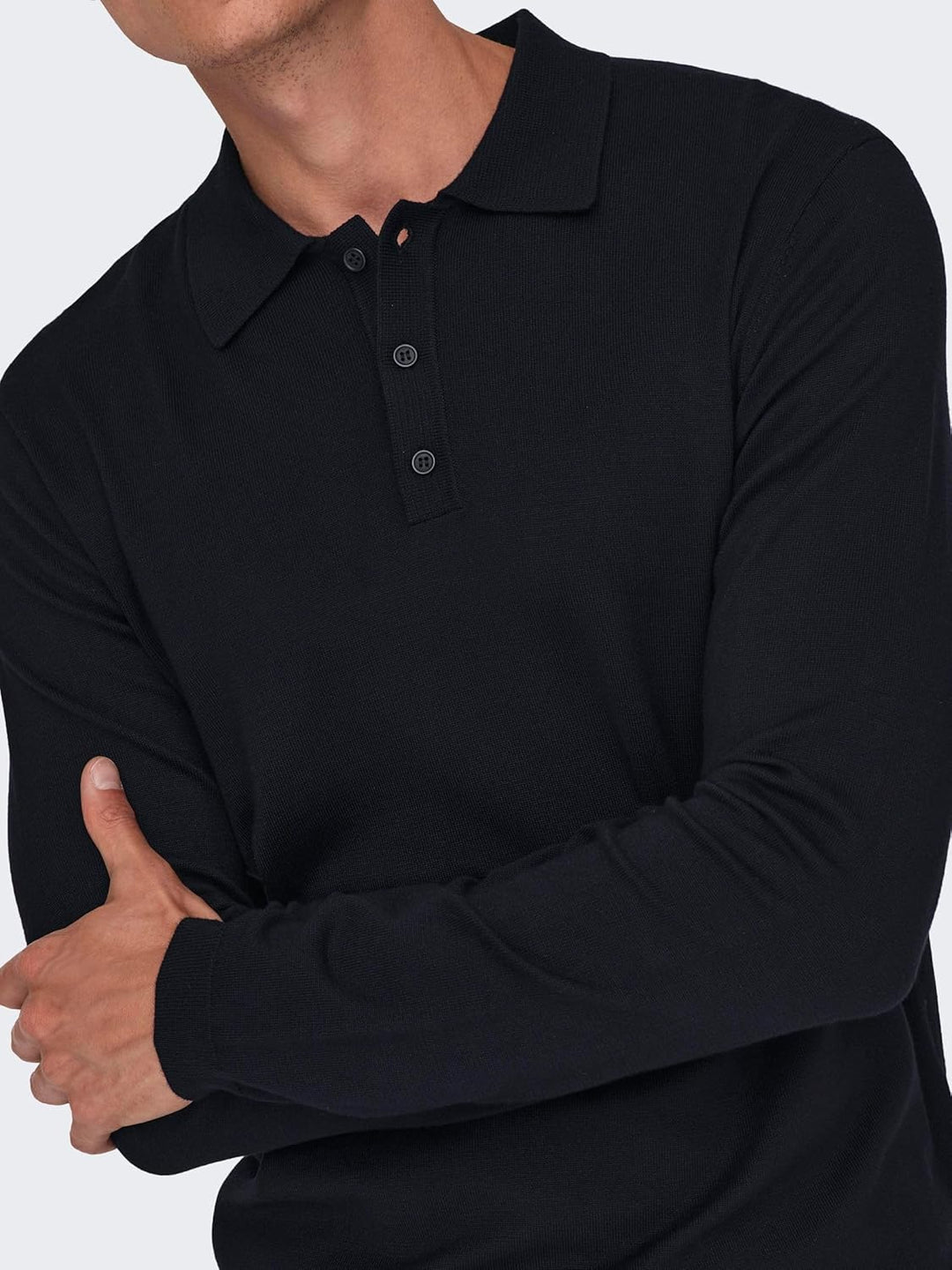 Only & Sons Male Polo ONSWYLER Pullover M Dark Navy, M Dark Navy