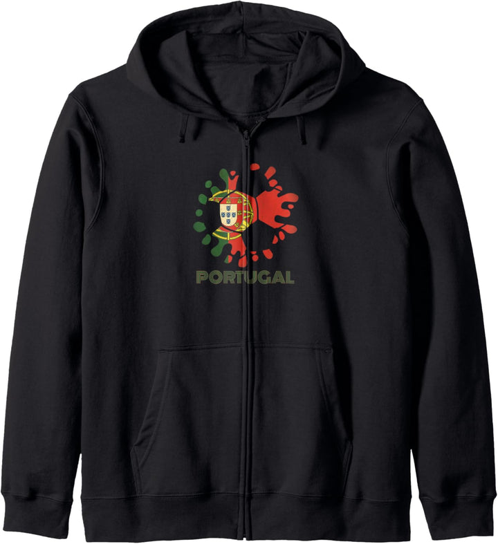 Portugiesischer Fussball-Fan-Souvenir Nationalflagge Portugal Futbol Kapuzenjacke