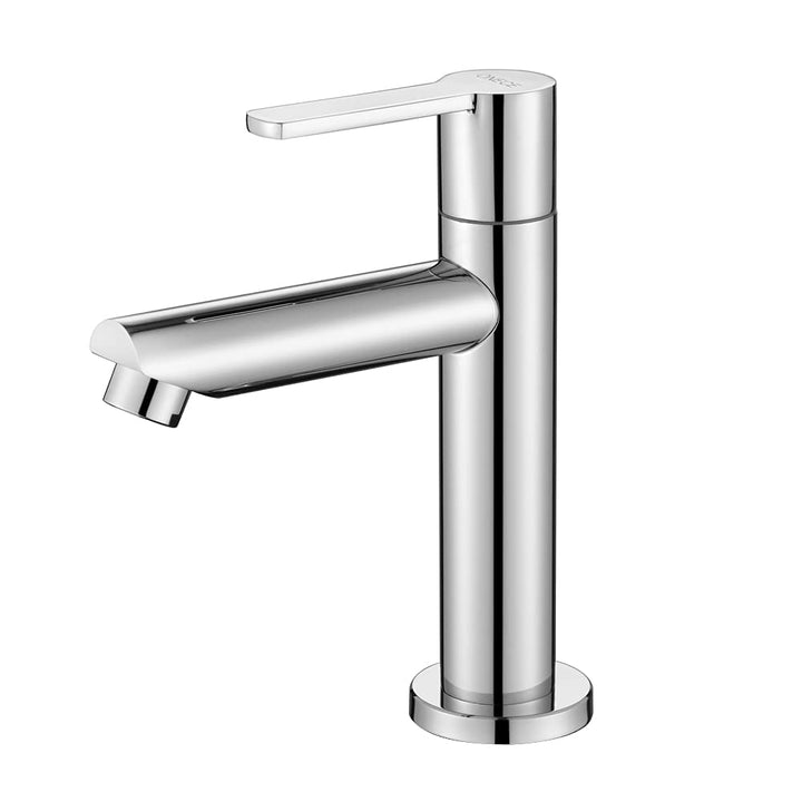 ONECE Kaltwasserhahn Gäste WC Wasserhahn Kaltwasser Standventil Kaltwasserarmatur aus Messing, Klein