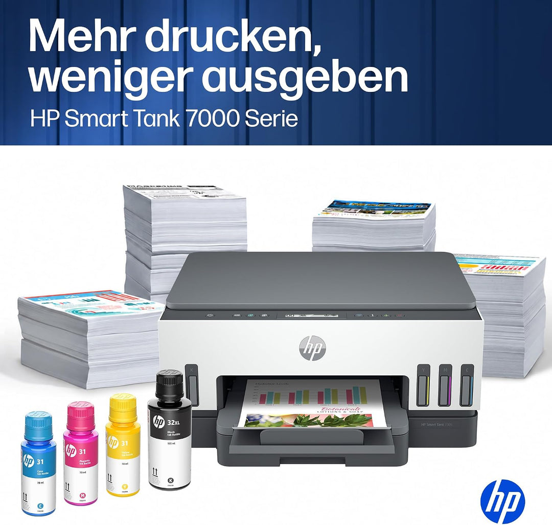 HP Smart Tank 7005 Multifunktionsdrucker (Drucker, Scanner, Kopierer, WLAN, AirPrint, Duplex, inklus