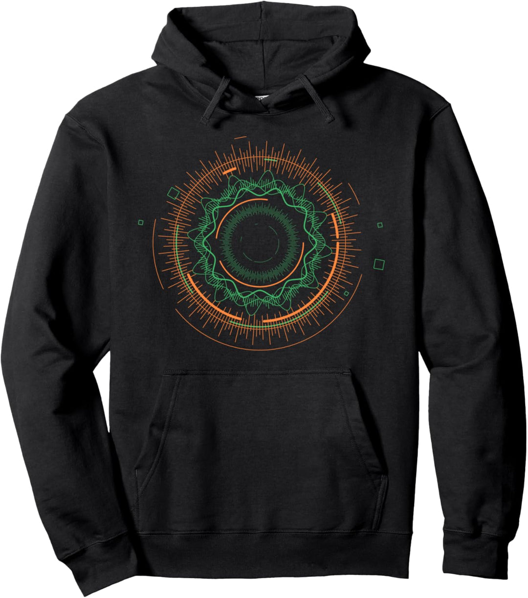 Sound Waves Schallwellen Musik Hören DJ Techno Electro Pullover Hoodie
