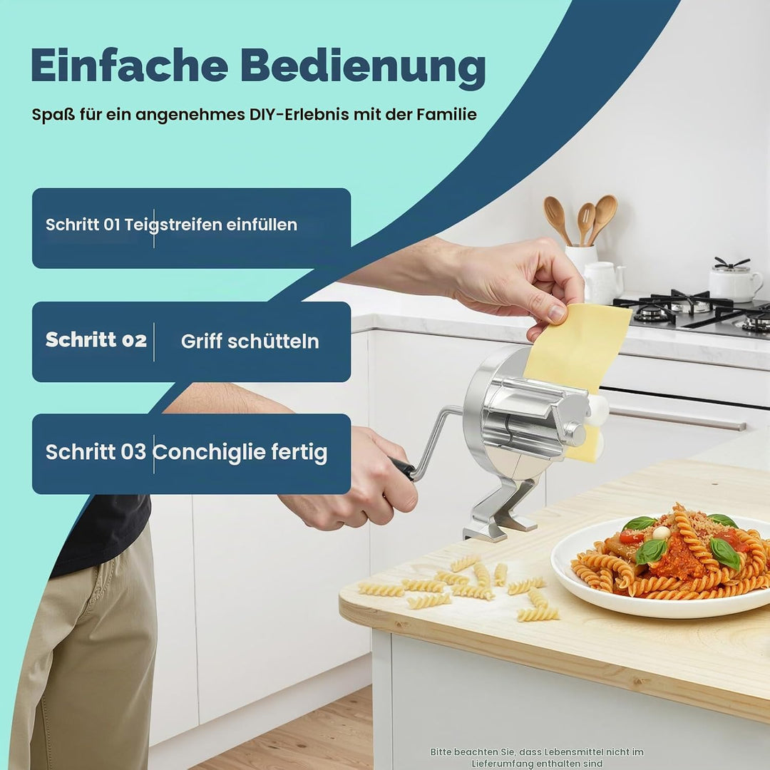 Pasta Maschine Manuell, Gnocchi Maschine mit Handkurbel, Cavatelli Maker Maschine für Cavatelli Orec