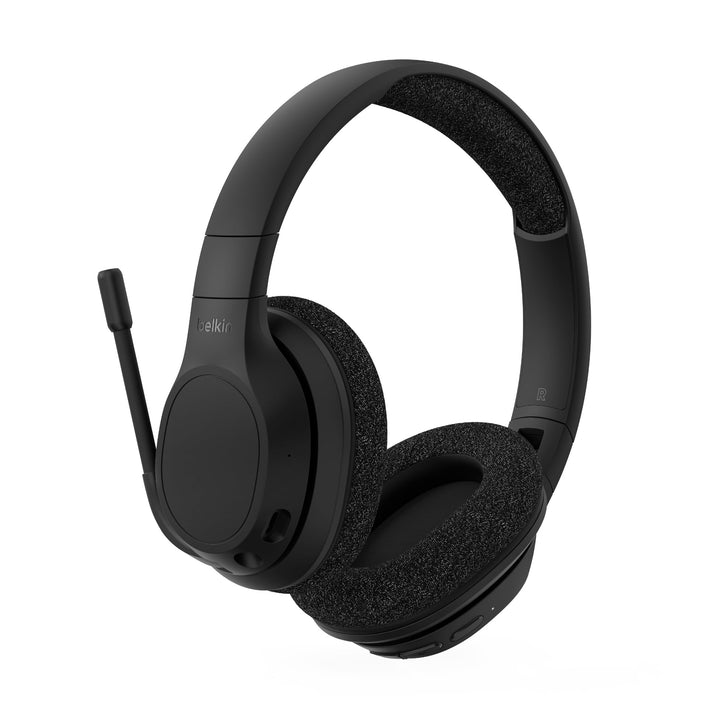 Belkin SoundForm Adapt Over Ear Kopfhörer kabellos mit Boom Mikrofon, Multipoint-Verbindung, 65 Std.