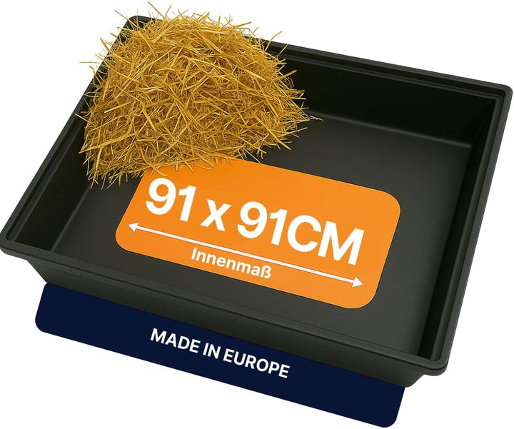 Kunststoff Wanne - Kotwanne - Kunststoff Schale - 100 x 100 cm - 120 l - Allzweckwanne - Pflanzwanne