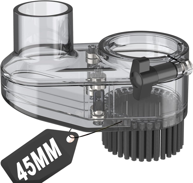 Yofuly 45mm CNC-Spindel-Staubschuh, 45mm Bürstenstaubsauger-Abdeckung für CNC-Fräsmaschine, Staubsam