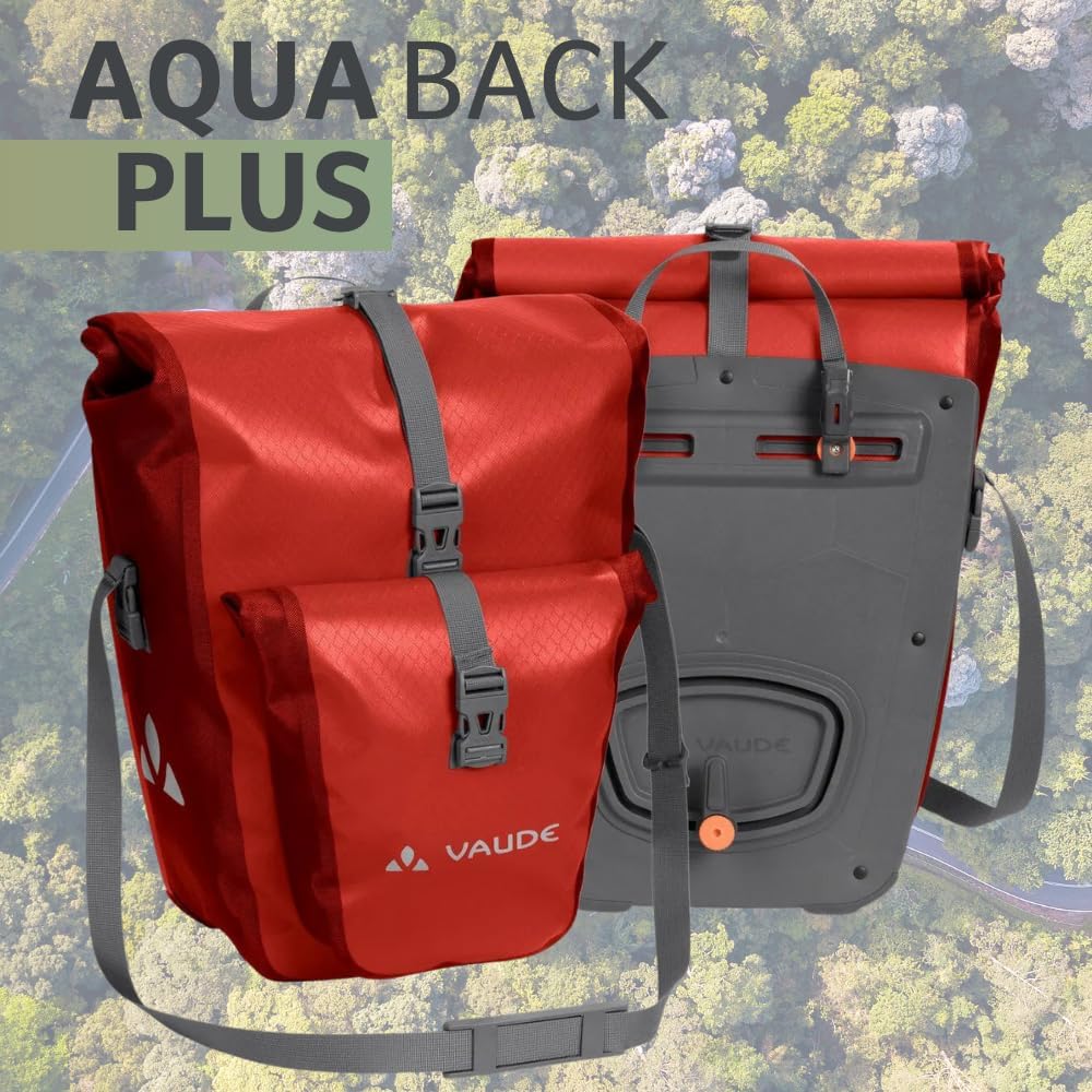 VAUDE Aqua Back Plus - Fahrradtasche - 2 Hinterradtaschen (2x24L) - wasserdicht - Made in Germany La