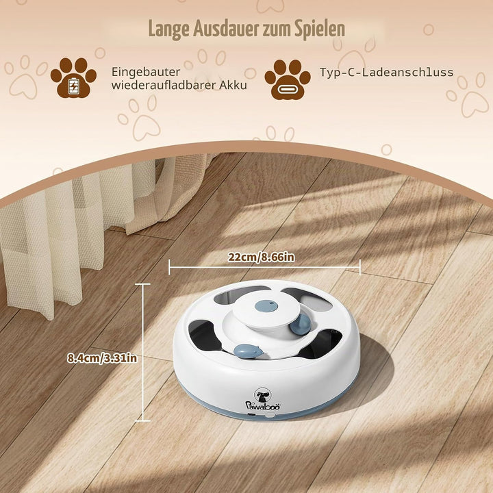Pawaboo Automatisches Interaktives Katzenspielzeug, Kätzchenspielzeug mit Flatternden Schmetterlinge
