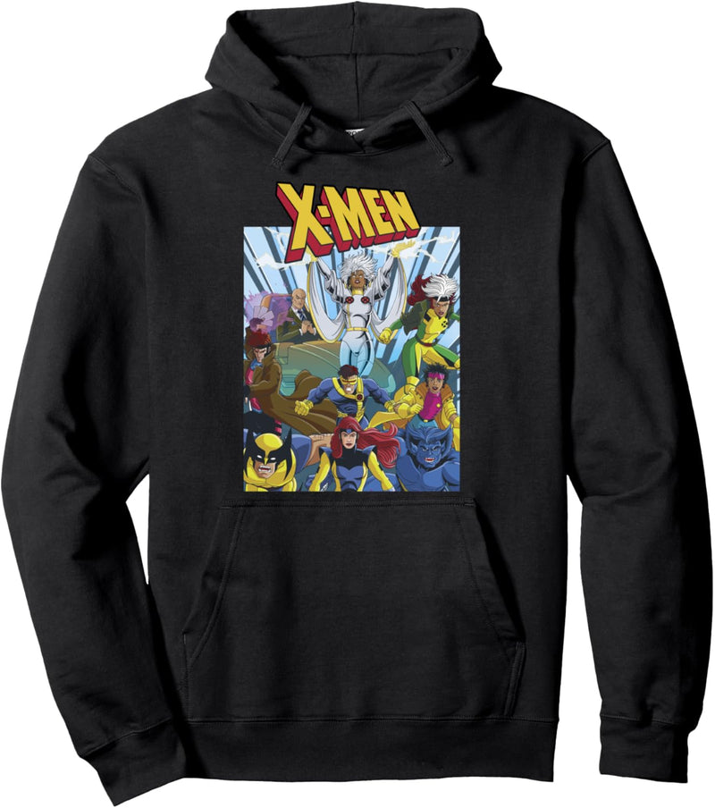 Marvel X-Men Group Shot Portrait Pullover Hoodie