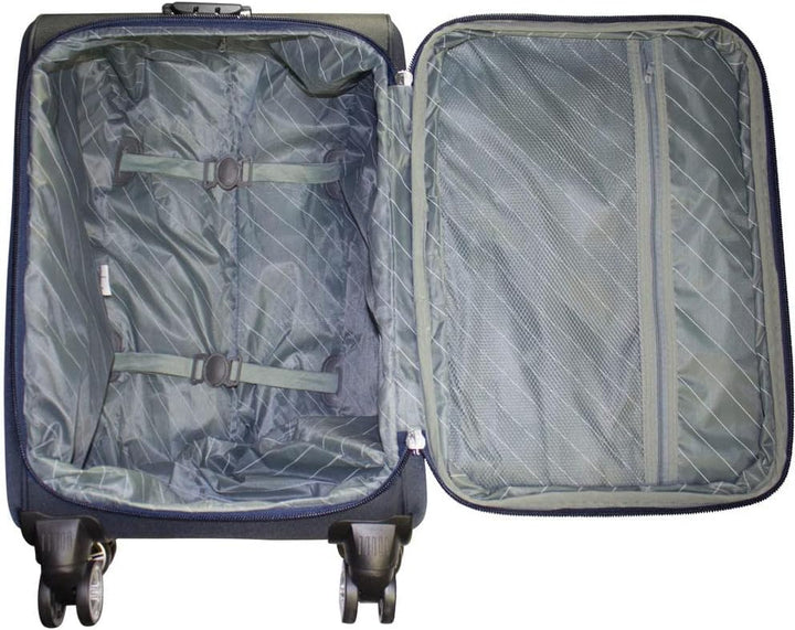 Warenhandel König Weichgepäck-Trolley »Maribor«, 4 Rollen, aufrecht rollbar Farbe Blau Gr. M