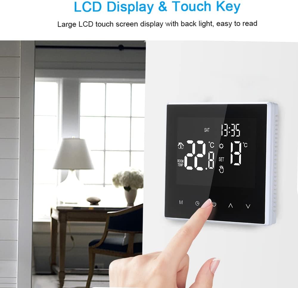 Kavolet Smart Thermostat, Digital Raumthermostat Fussbodenheizung Controller Weekly Circulation Prog