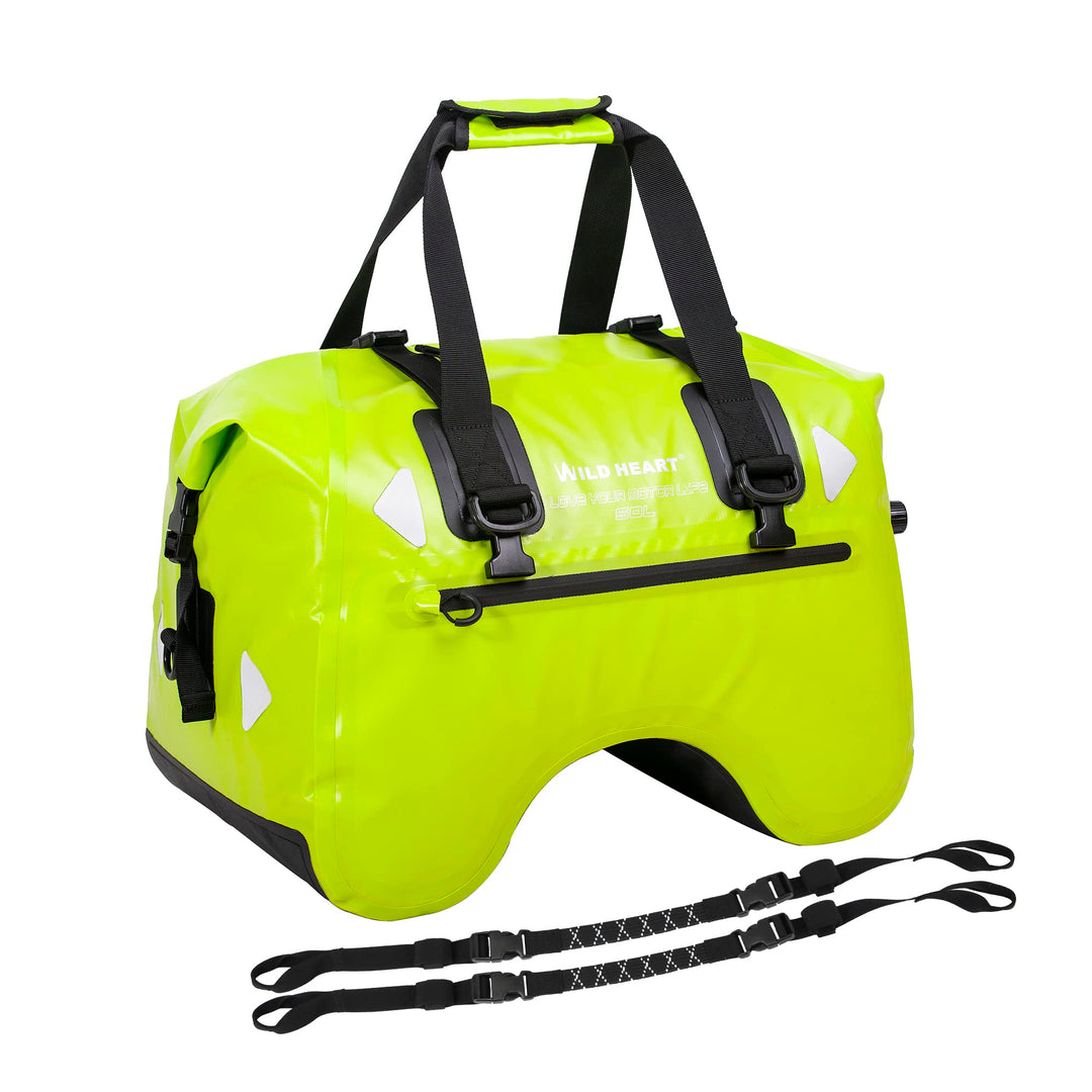 WILD HEART Motorrad-Rücksitztasche U-förmige wasserdichte Hecktasche 50L Motorradausrüstung Lokomoti