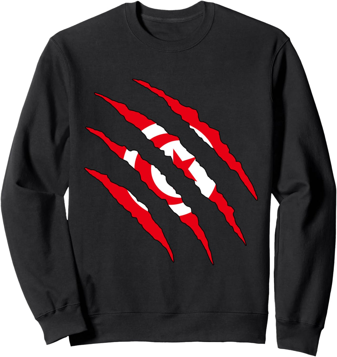 Tunesische Flagge Tunesien Sweatshirt