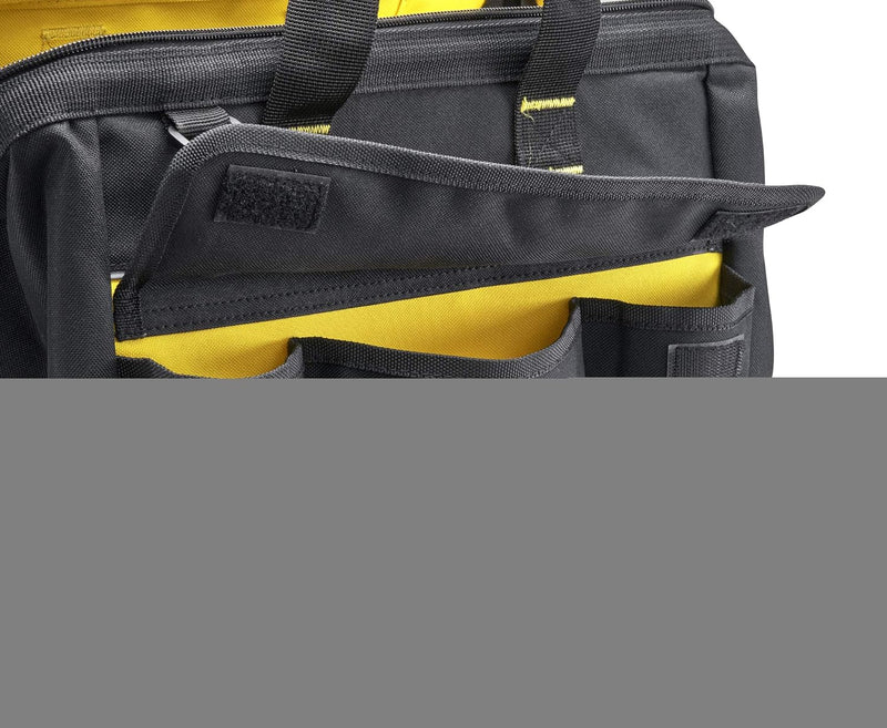 Stanley Werkzeugtasche (44,7 x 27,5 x 23,5 cm, robuster Kunststoffboden, verstärkte Ecken, stabiles