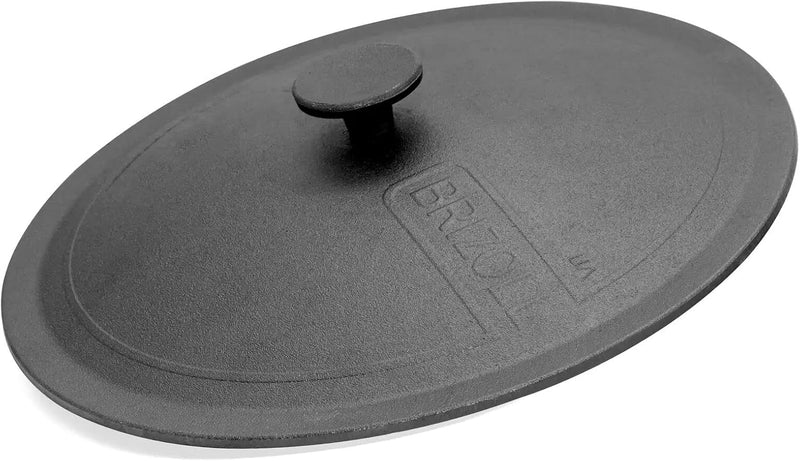 4BIG.fun Gusseisen Kazan 15 L Schwenktopf Kasan mit Deckel aus Gusseisen Wokpfanne Grill Cast Iron C