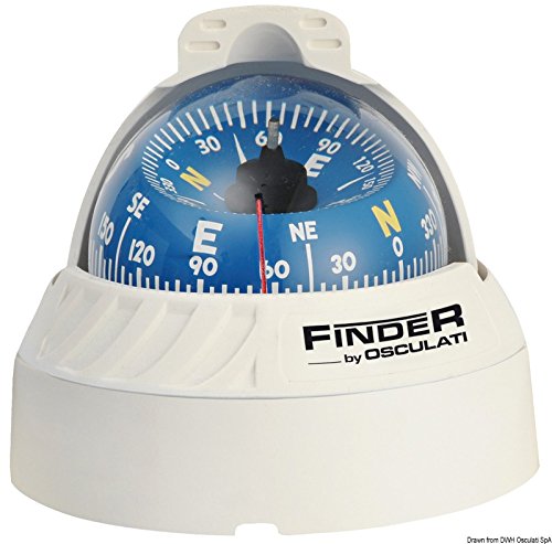 Osculati Finder Kompas 25/8 z. Aufstellen weiss/blau