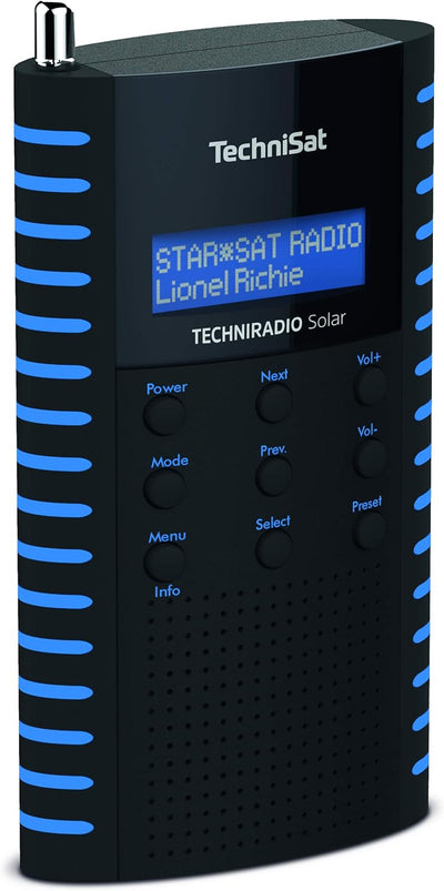 TechniSat TechniRadio Solar tragbares DAB Radio (DAB+, UKW, Kopfhöreranschluss, Aufladung über Solar