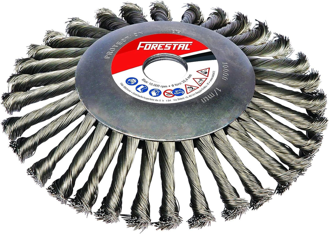 Universal Unkrautbürste Fugenbürste 200 mm für Stihl Motorsense mit Befestigungsset FS 80, 85, 87, 8