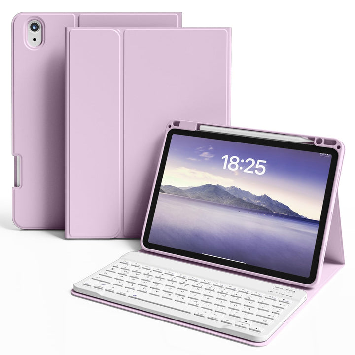 Hülle mit Tastatur für iPad Air 11 Zoll (2025 M3/2024 M2), iPad Air 5./4. Gen(2022/2020) 10.9 Zoll,
