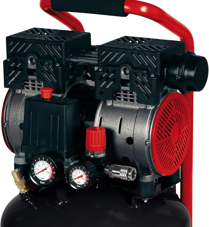 Einhell Kompressor TE-AC 24 Silent (leiser Kompressor mit 750 W Leistung, max. 8 bar, öl- und servic