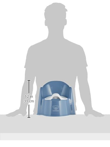 BabyBjörn Topfstuhl, Graublau/Weiss, Graublau/Weiss