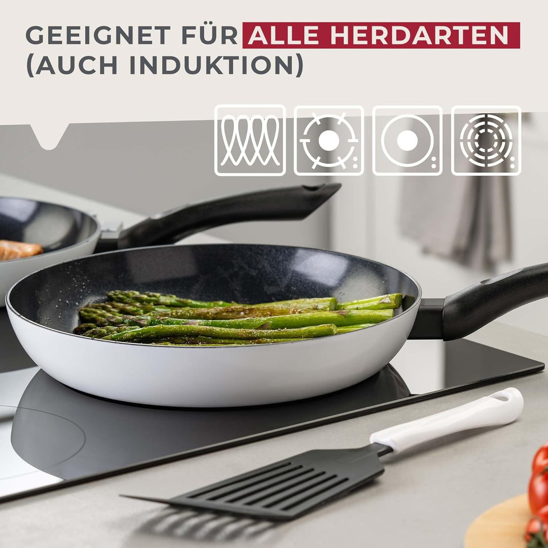 FACKELMANN Bratpfanne Arcadalina 28cm – Antihaft-Pfanne aus 90% recyceltem Aluminium mit ergonomisch