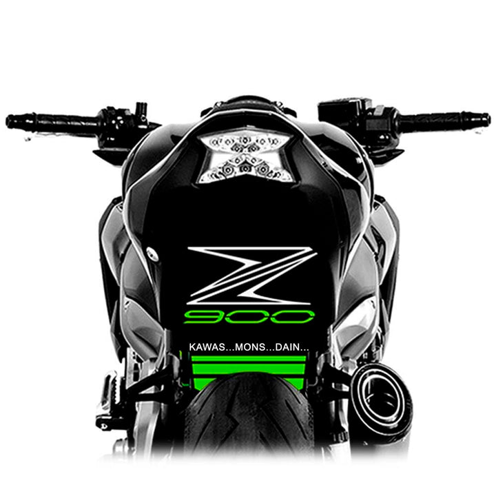 Vinyl für Radlauf, kompatibel mit Kawasaki Z900 2017-2024 (Candy Lime Green), Candy Lime Green