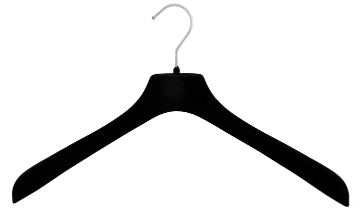 Samt Kleiderbügel für Jacken & Mäntel, 48 cm, schwarz, 10 Stück
