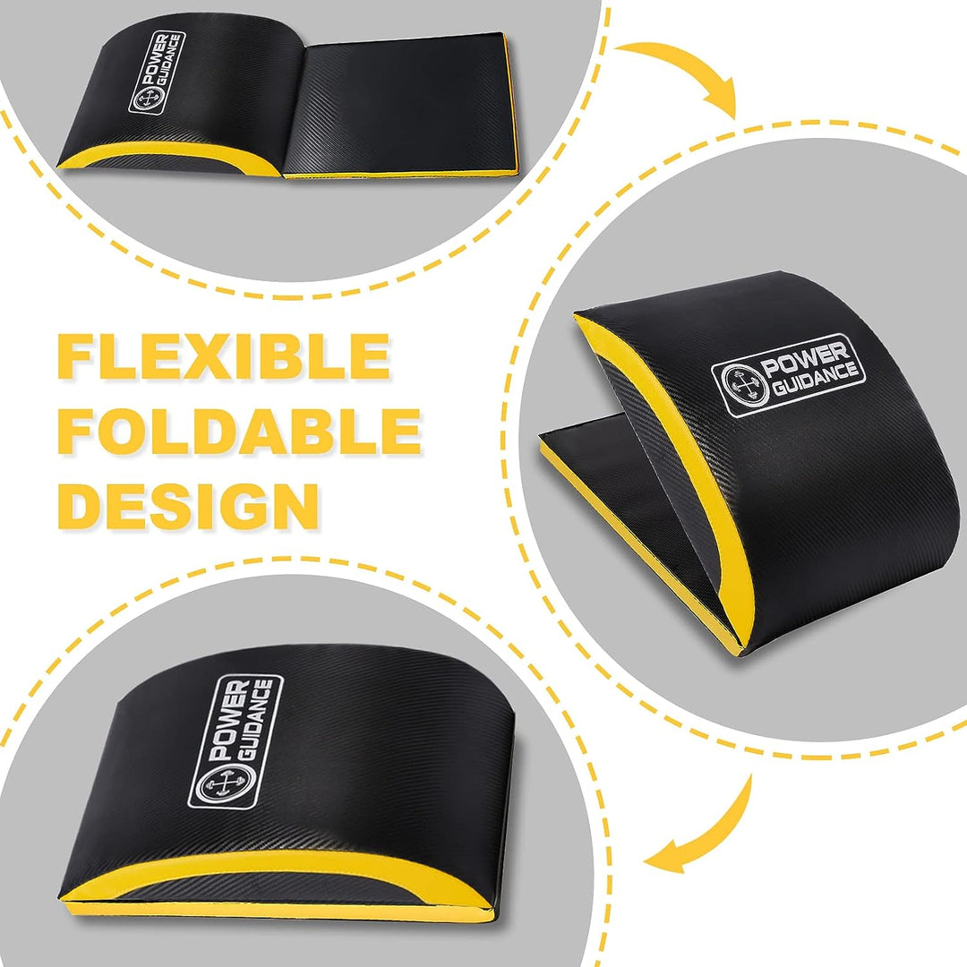 POWER GUIDANCE, Bauchmuskel-Matte，Ab Übung Matte Core Trainer，Sit-Up-Pad Bauch- und Rumpftrainer-Mat