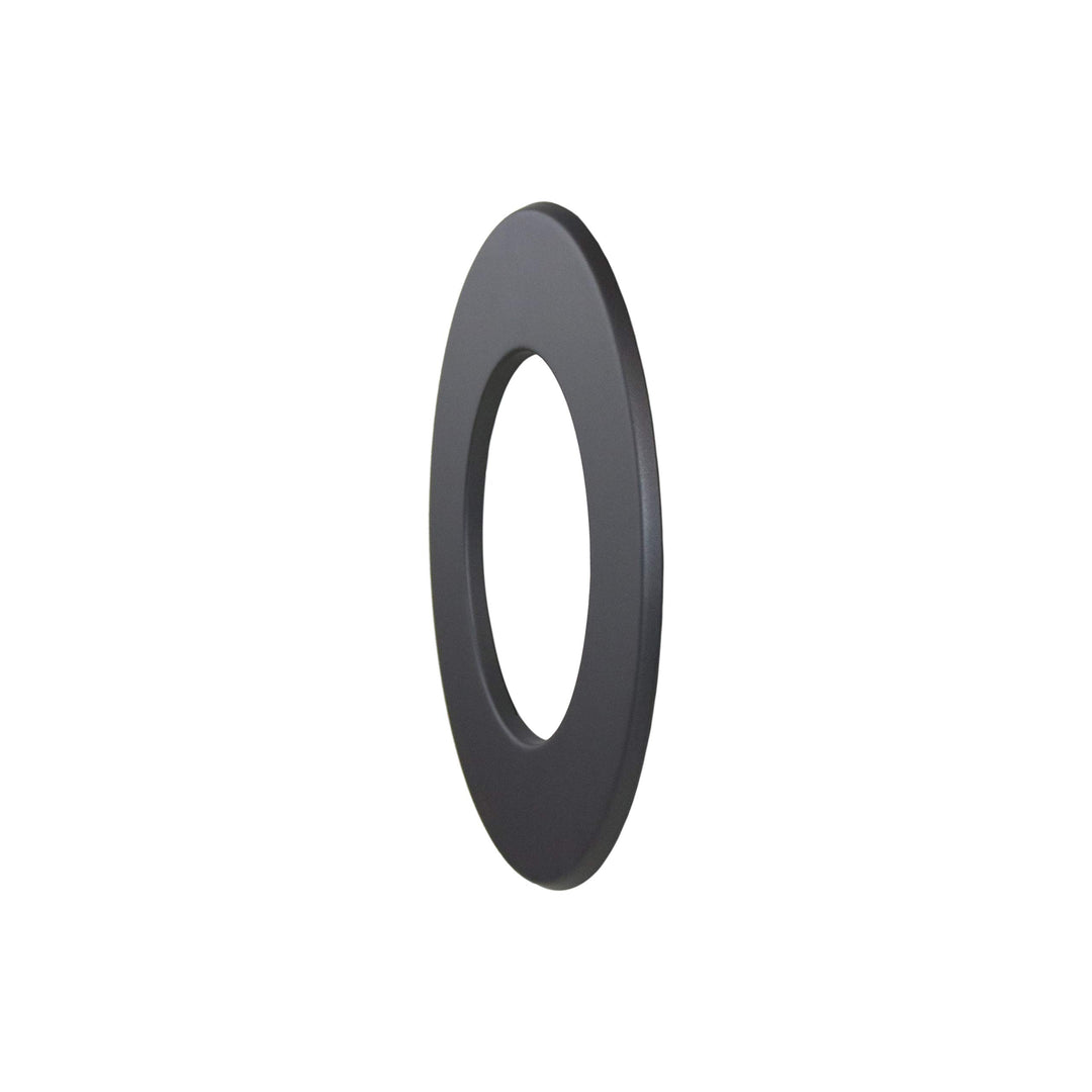 LANZZAS Ofenrohr Wand-Rosette mit 50 mm Rand - Durchmesser Ø 180 mm - Farbe: gussgrau | Rauchrohr Ab