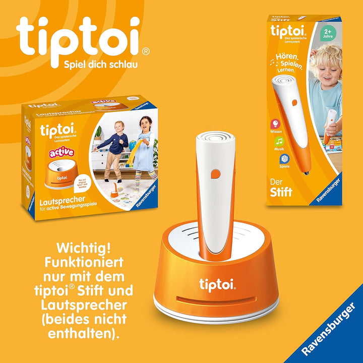 Ravensburger tiptoi® Active Spiel 00128, Kunterbuntes Tanz-Theater, Bewegungsspiel ab 3 Jahren