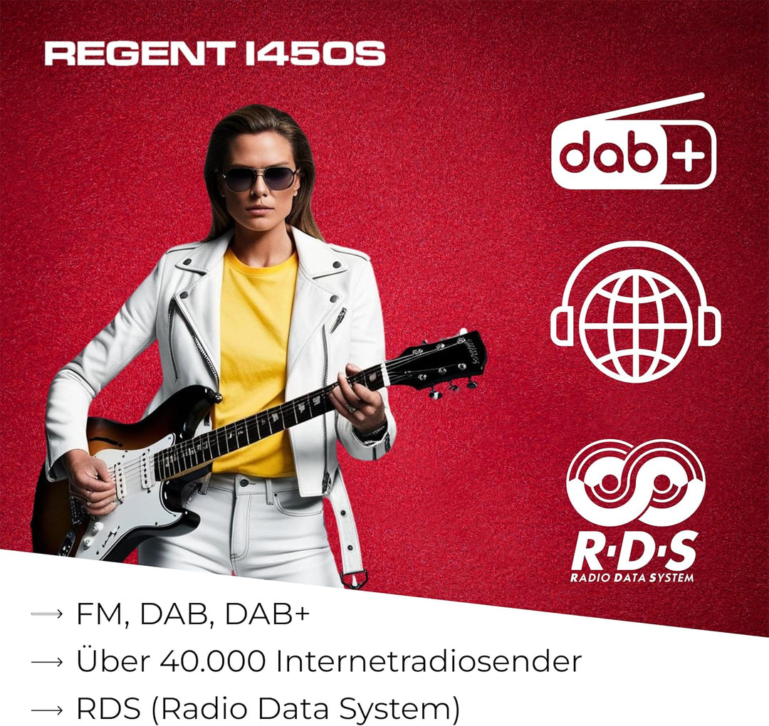 Ferguson Regent i450s CD-Player Internetradio mit Netzwerkfunktion, Spotify Connect, AUX, USB, Bluet