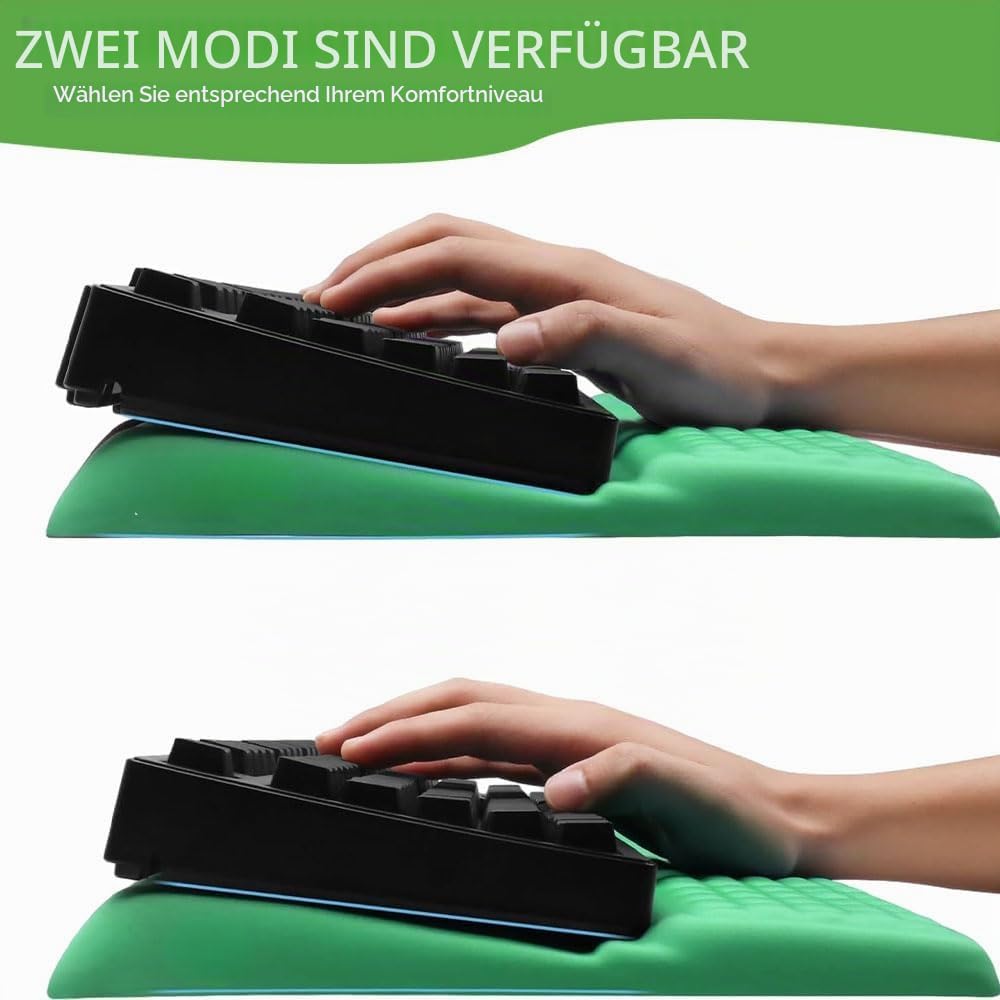 Sightday Tastatur-Handgelenkauflage mit Ständer, 2-in-1-Tastatur-Handgelenkstütze, weiche Memory-Sch