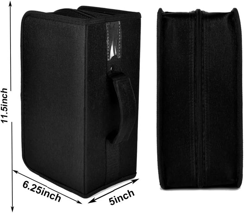 alavisxf xx CD Tasche, 160 CD/DVD Tasche Nylon CD Taschen Aufbewahrung Schutzhülle DVD Lagerung CD T