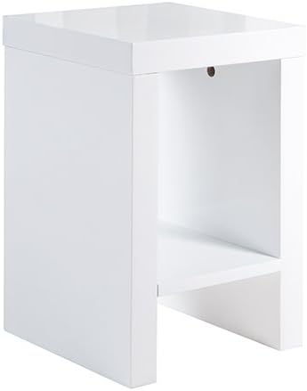Phönix 178802WE Mainau Blumenständer mit Ablagefach, 40 cm, weiss 40 cm Weiss, 40 cm Weiss