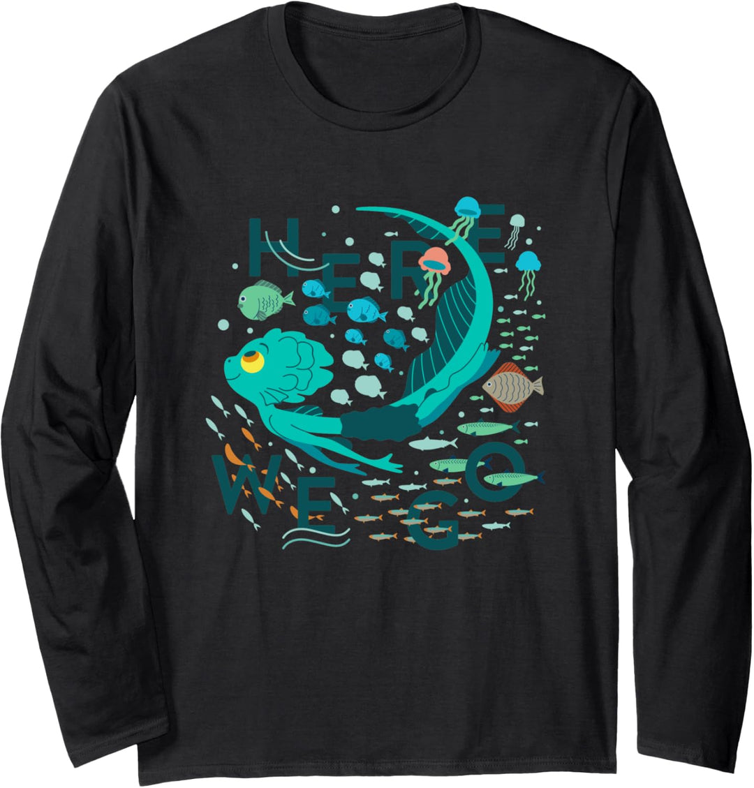 Disney Pixar Luca Here We Go Langarmshirt