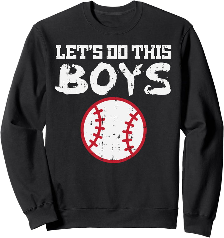 Lässt dies Jungen Baseball Cool Sportspieler Team Trainer Herren Sweatshirt