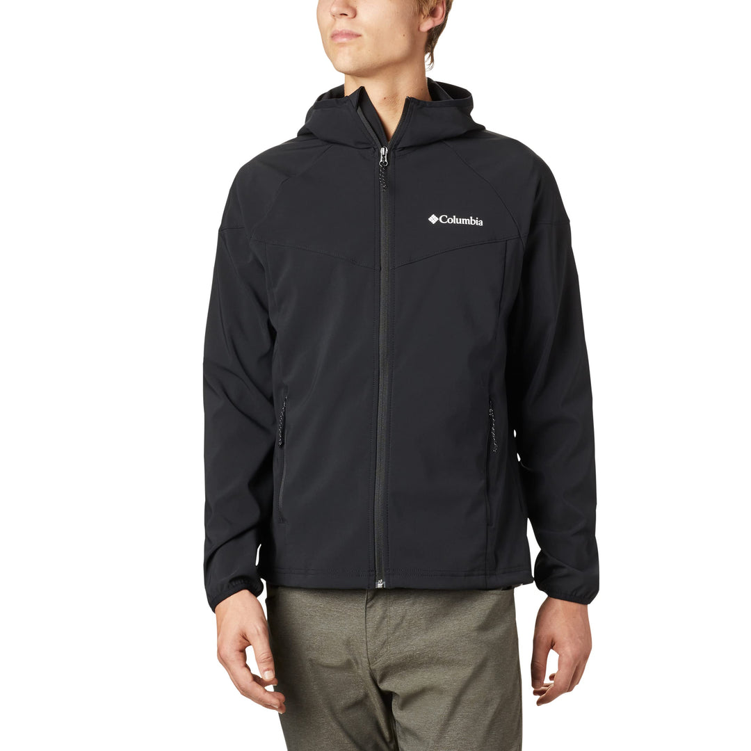 Columbia Herren Heather Canyon Softshell Kapuzenjacke XL Black 010, XL Black 010