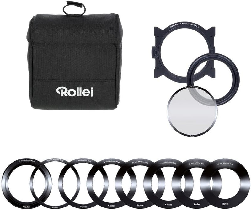 Rollei Mark II Filterhalter Starter Kit I Steckfiltersystem für 100mm Rechteckfilter, inkl Soft GND8